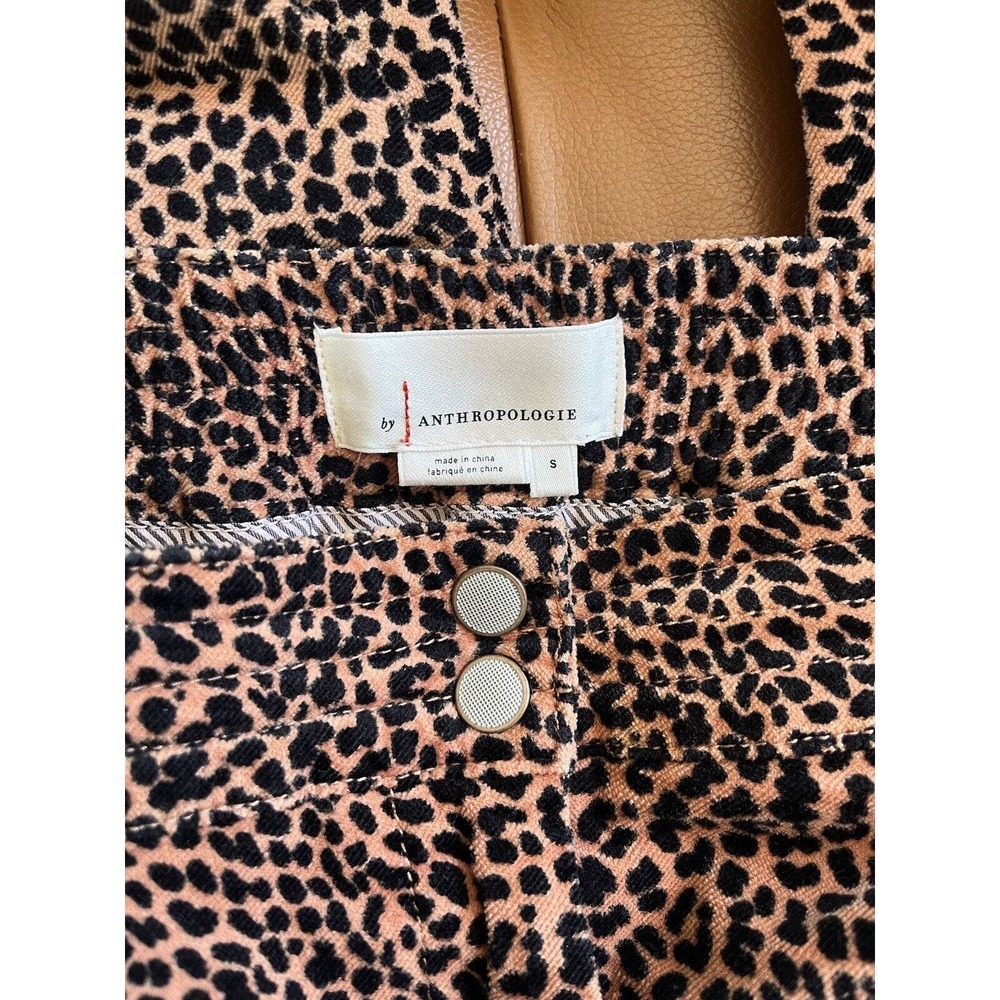 Anthropologie Kalea Cheetah Animal Print High Rise Trouser Pants Size Small - Picture 7 of 8